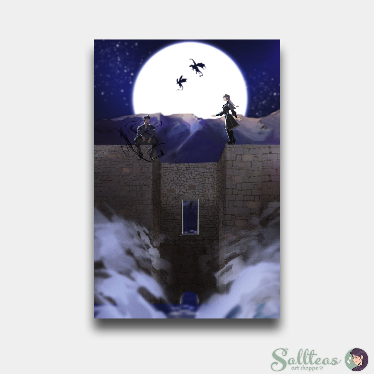 Fourth Wing: On the Parapet Art Print | OFFICIALLY LICENSED – SALLTEAS