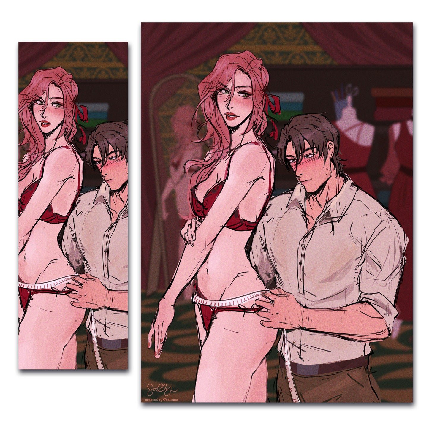 Measure Me (The Heartless Hunter, The Crimson Moth Inspired) Art Print & Bookmark