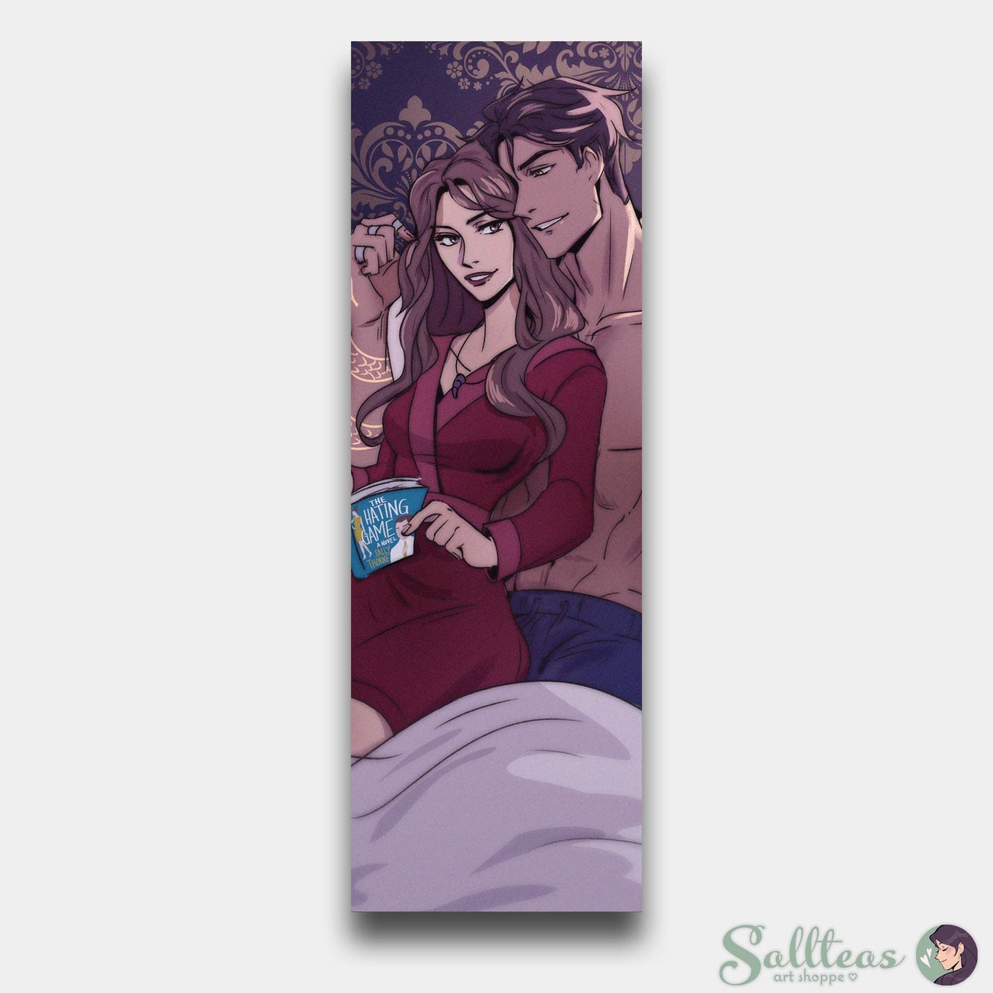 Wrath & Emilia Reading (Kingdom of the Wicked Inspired Bookmark)