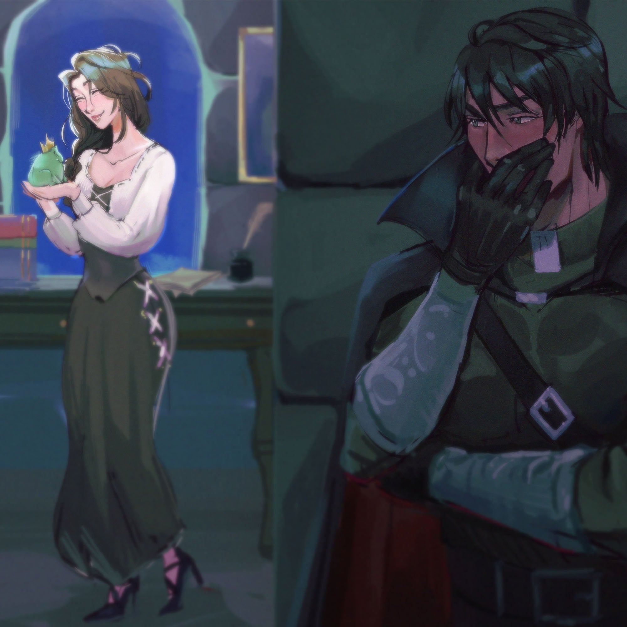 Hidden Feelings (Assistant to the Villain Inspired) Art Print & Bookmark