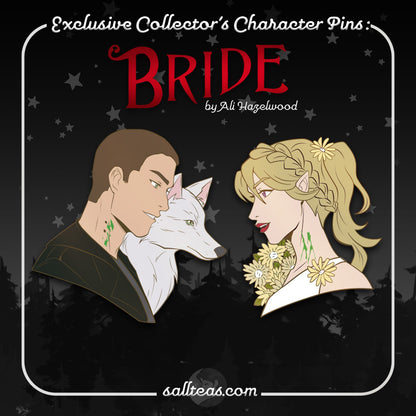 BRIDE Character Pins (by Ali Hazelwood) | Lowe & Misery | OFFICIALLY LICENSED