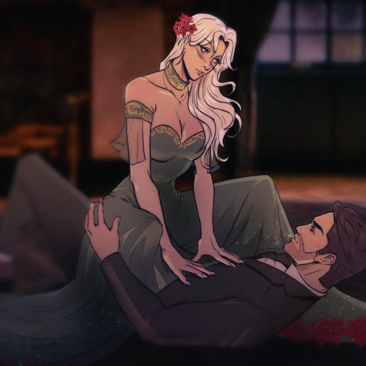 Painterly Escapade (Throne of the Fallen Inspired) Art Print & Bookmark