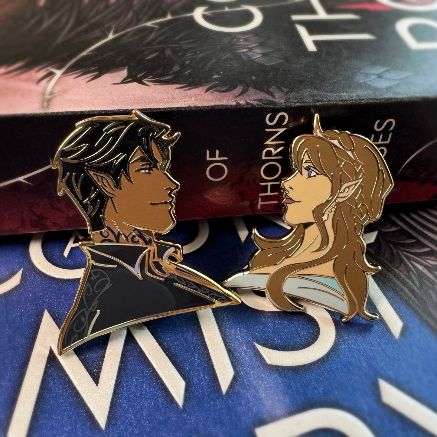 Feyre & Rhysand Character Pins | Feysand | A Court of Mist and Fury | OFFICIALLY LICENSED