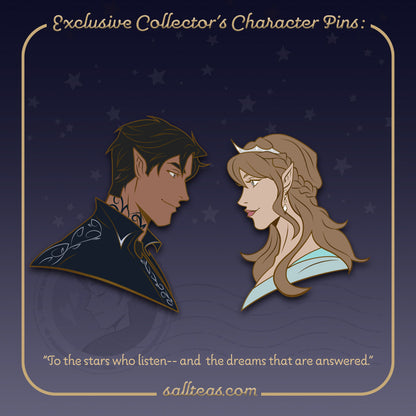 [PRE-ORDER] Feyre & Rhysand Character Pins | Feysand | A Court of Mist and Fury | OFFICIALLY LICENSED