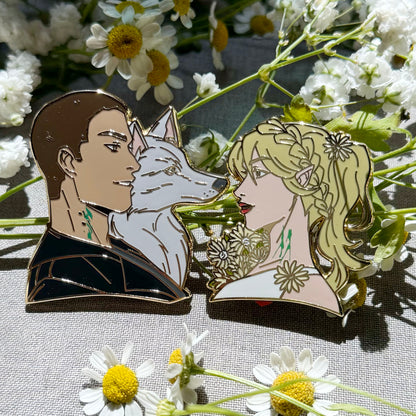 BRIDE Character Pins (by Ali Hazelwood) | Lowe & Misery | OFFICIALLY LICENSED