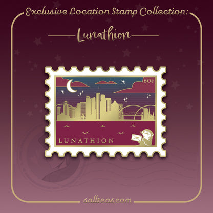 Lunathion Location Stamp Hard Enamel Pin (Crescent City) | OFFICIALLY LICENSED