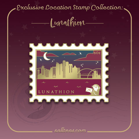 [PRE-ORDER] Lunathion Location Stamp Hard Enamel Pin (Crescent City) | OFFICIALLY LICENSED