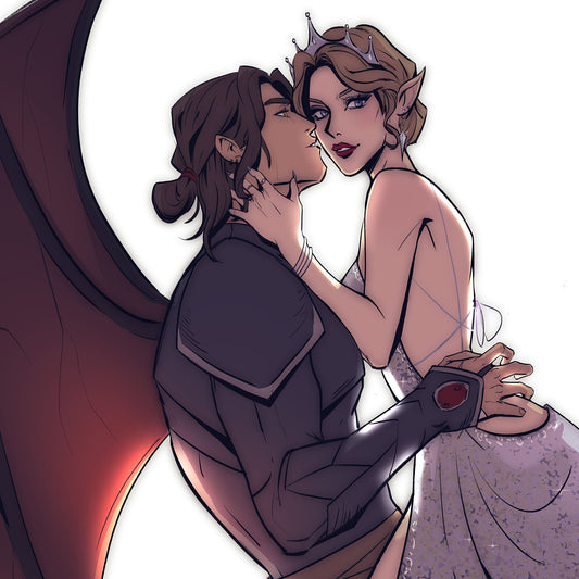 Made for Me (Nesta and Cassian Inspired) Art Print & Bookmark