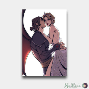 Nesta & Cassian Inspired Print [ACOSF] (May 2023 Tea Frappe Print) | OFFICIALLY LICENSED