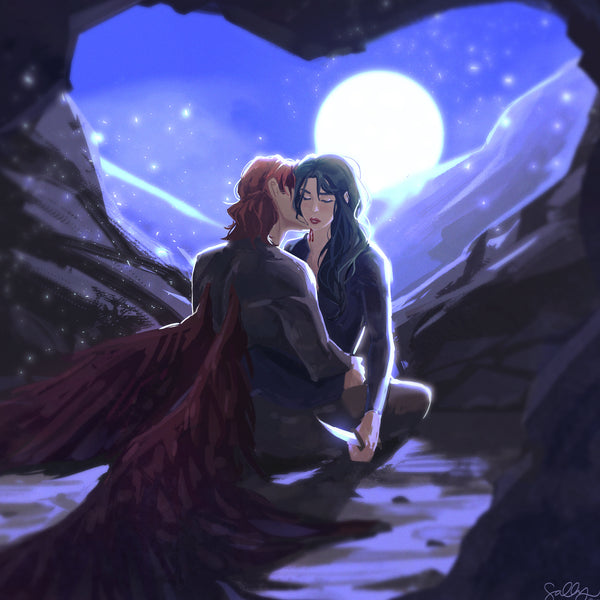 In the Cave (Raihn and Oraya Inspired) Art Print & Bookmark