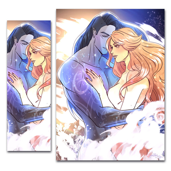 A World Beyong (Ruhn and Lidia Inspired) Art Print & Bookmark