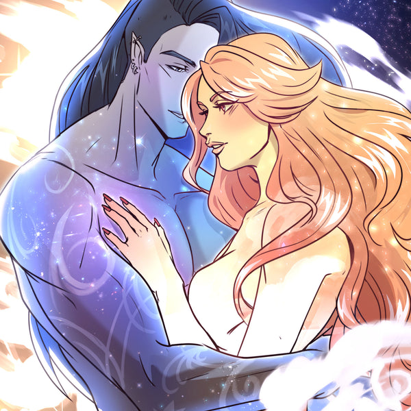 A World Beyong (Ruhn and Lidia Inspired) Art Print & Bookmark