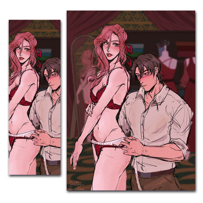 Measure Me (The Heartless Hunter, The Crimson Moth Inspired) Art Print & Bookmark