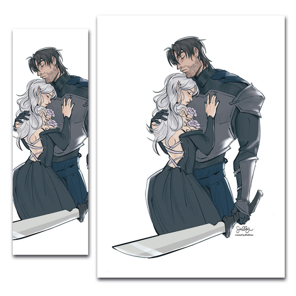 Intertwined (To Bleed A Crystal Bloom Inspired) Art Print & Bookmark