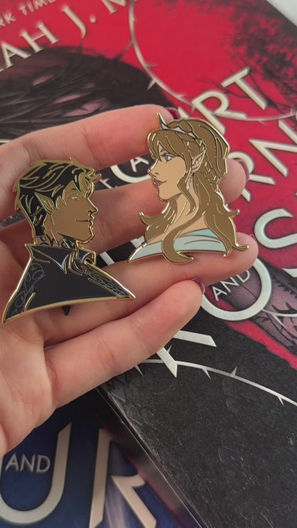 Feyre & Rhysand Character Pins | Feysand | A Court of Mist and Fury | OFFICIALLY LICENSED
