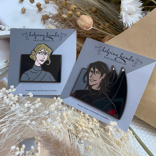Helping Hands: Nessian Inspired Hard Enamel Pin Set