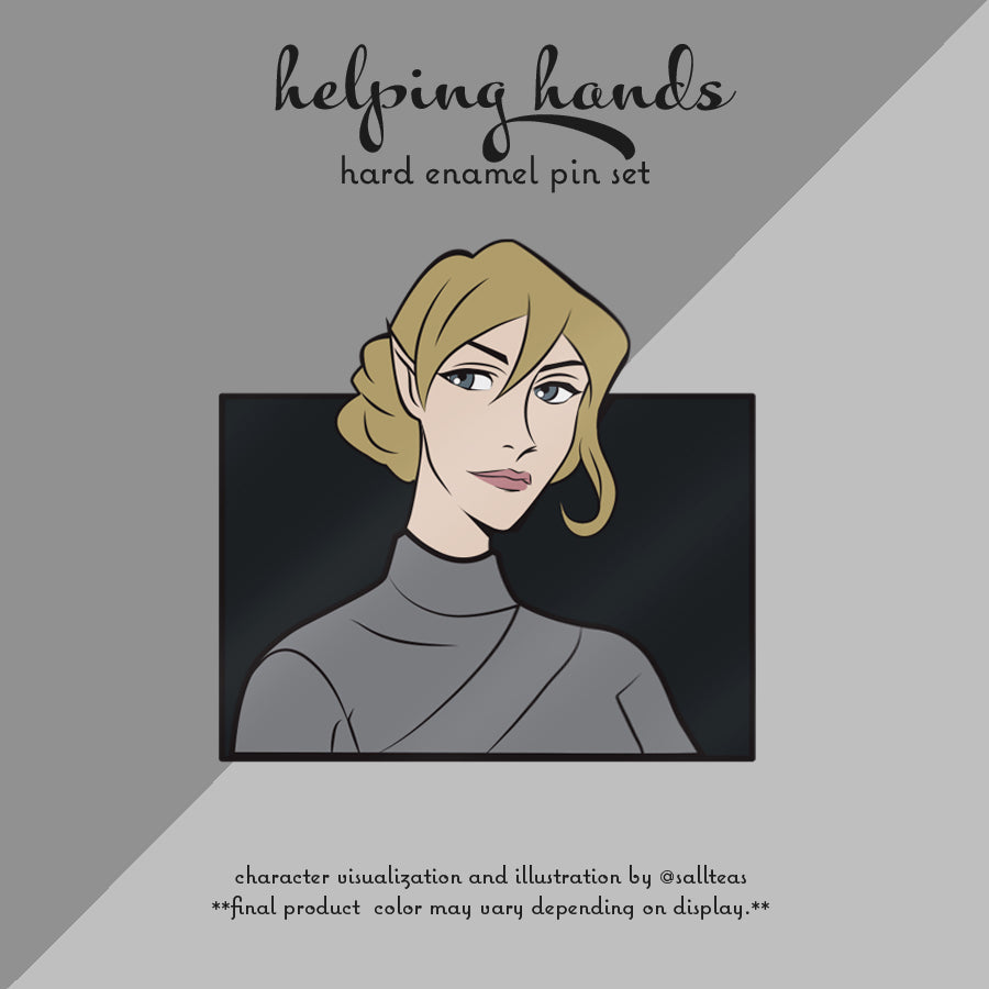 Helping Hands: Nessian Inspired Hard Enamel Pin Set – SALLTEAS