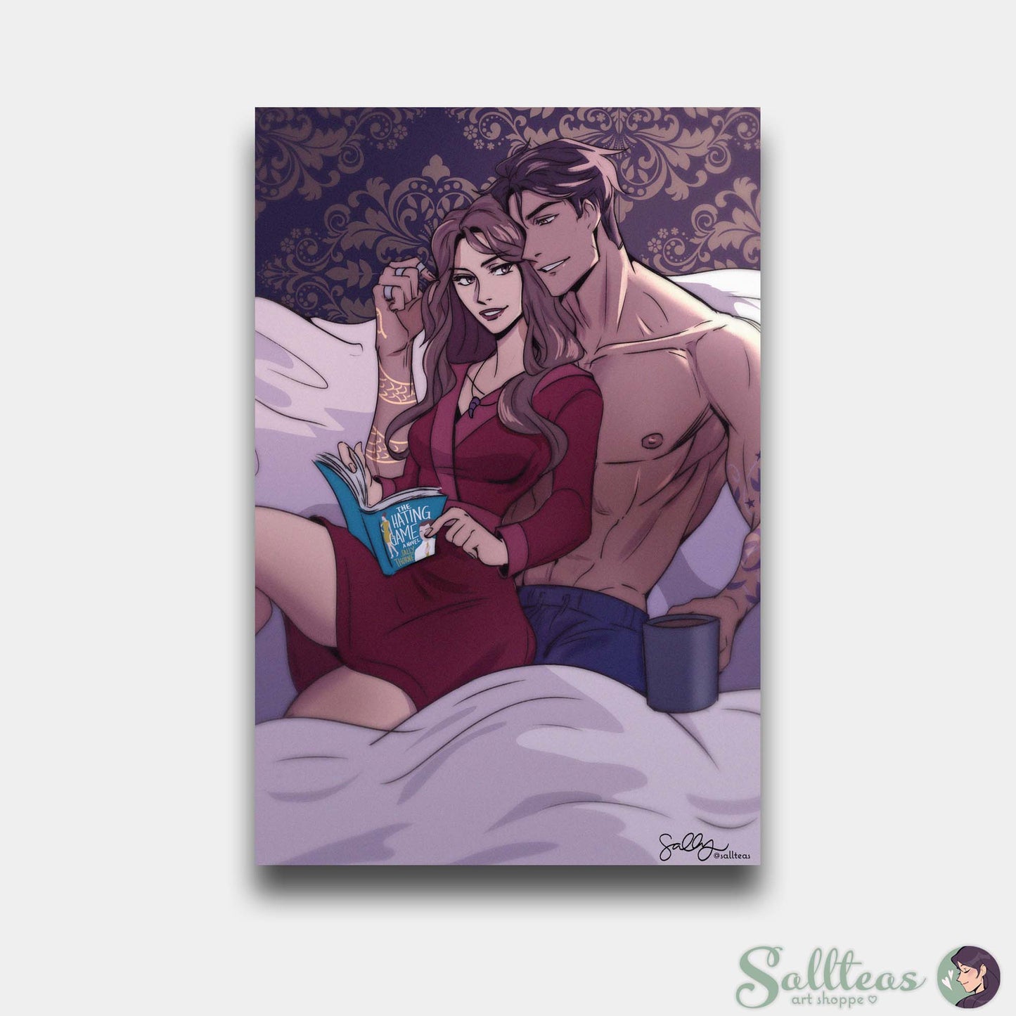 Wrath & Emilia Reading (Kingdom of the Wicked Inspired) Art Print